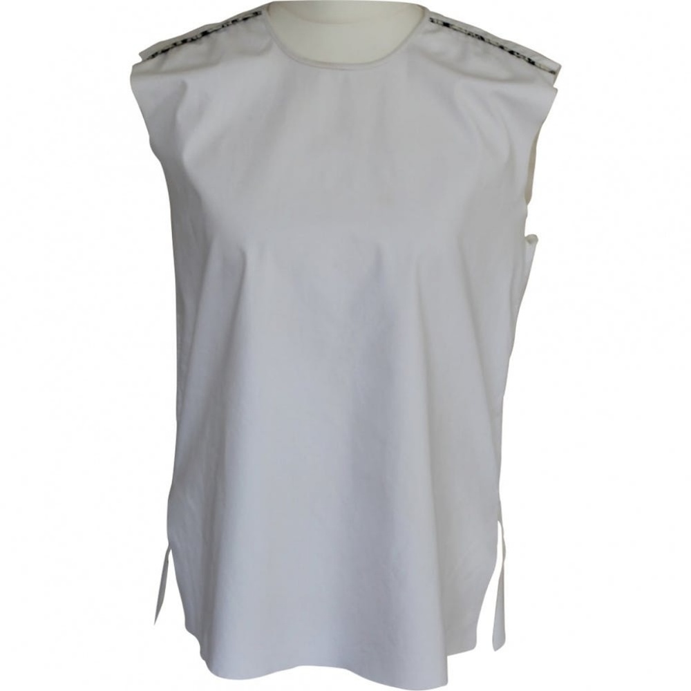 NWT HELMUT LANG WHITE SLEEVELESS TOP SIZE SMALL